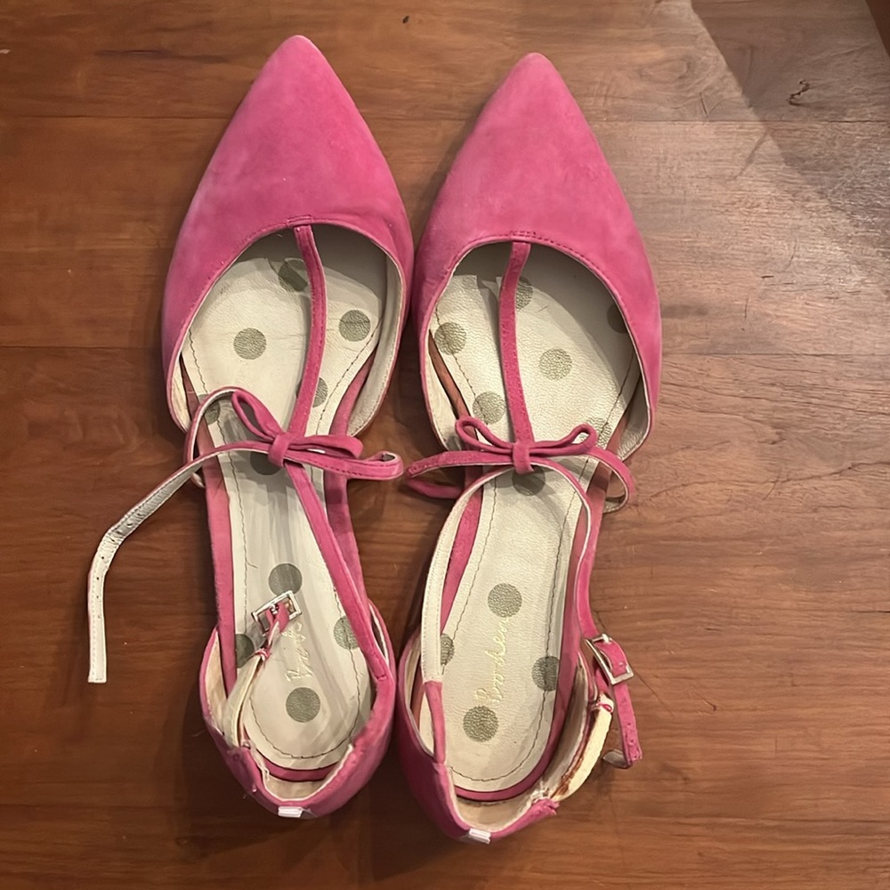 Boden Bonnie pink flats size 8 or Sz 38.5